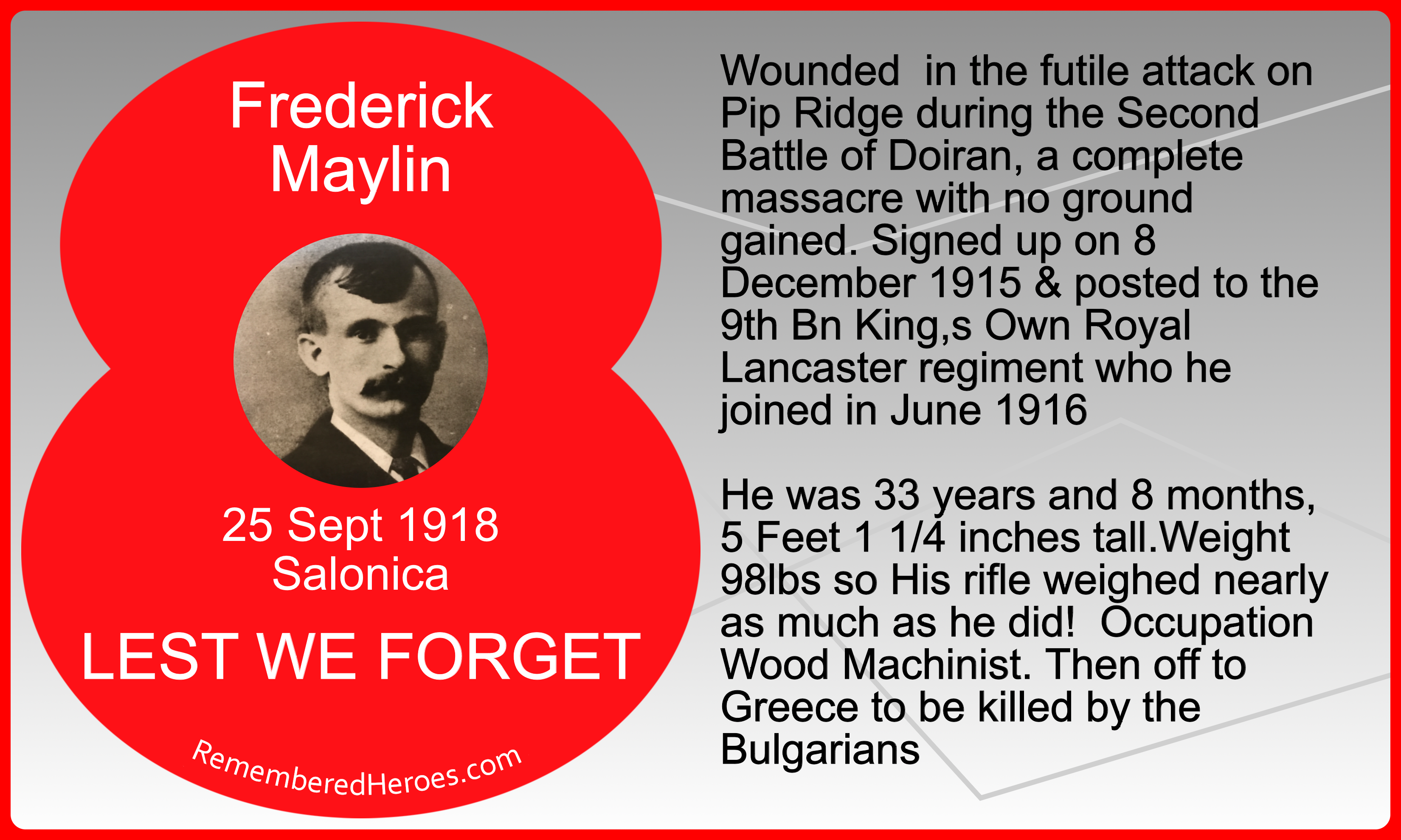 Story of Frederick Maylin